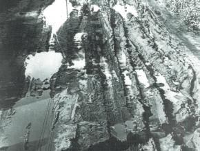 Weg 2 versinkt im Schlamm, Mitte 1950er